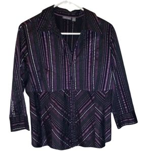 apt.9 Stretch  Women's XL Button Down Long Sleeve Dress Shirt